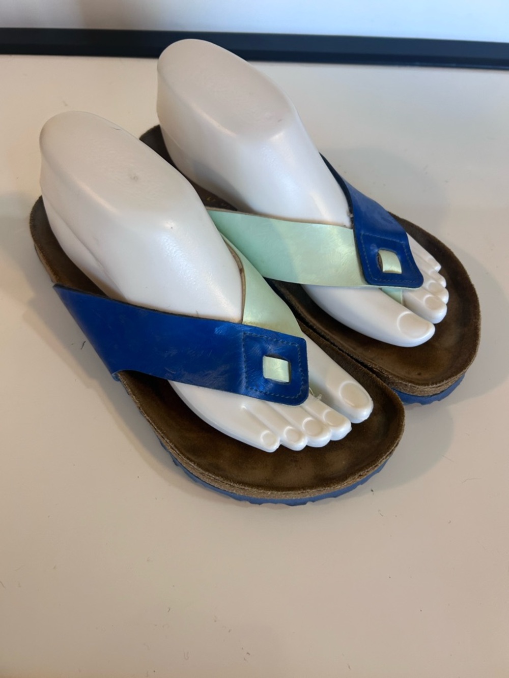 Birkenstock Papillio Women's Size 38 7 Sandal Blue Flip Flop